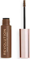 Revolution Beauty Brow Fixer Eyebrow Mascara Medium Brown