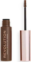 Revolution Beauty Brow Fixer Eyebrow Mascara Dark Brown