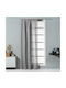 Artisti Italiani Curtain with Pencil Pleat Trieste Gray 140x270cm