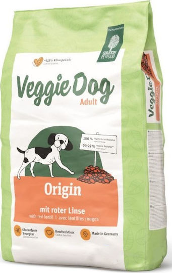 Green Petfood Veggie Dog Origin 10kg Dry Food Gluten-Free for Adult Dogs with Potatoes, Meat, Fish, Wheat, Rice and Apple