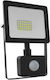 Aca Waterproof LED Floodlight 20W Cold White 6000K with Motion Sensor and Photocell IP66