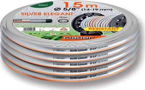 Claber Hose Watering Silver Elegant 5/8" 15m