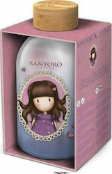 Santoro Bottle Gorjuss Non Spill 620ml Pink