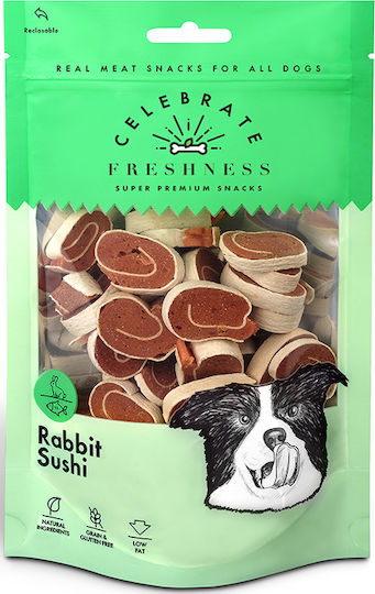 Celebrate Freshness Rabbit Sushi Λιχουδιές Σκύλου χωρίς Σιτηρά με Λαγό 100gr