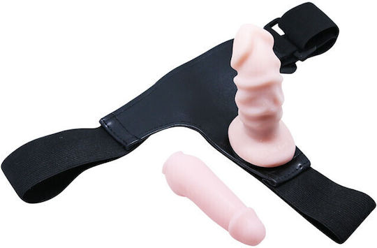 Baile Jessica Strap On Harness with Dildo 17cm in skin color 2pcs