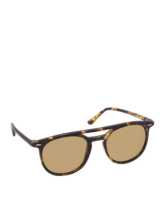 Eyelead L668 Men's Sunglasses with Brown Tartaruga Plastic Frame and Brown Lens