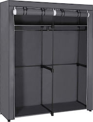 Songmics Stoffschrank mit Regalen in Gray Farbe 140x43x174cm Songmics Stoffschrank mit Regalen in Gray Farbe 140x43x174cm