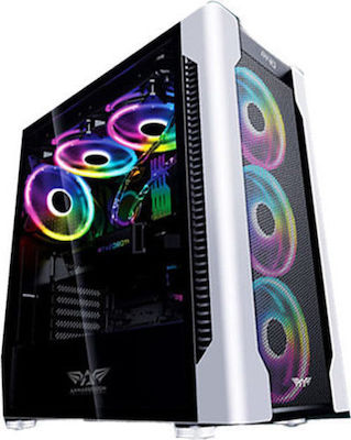 Armaggeddon Airstream S140 Gaming Full Tower Computer Case with Window Panel and RGB Lighting Black