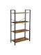 Shelving Unit Floor Brown 66x30x120cm