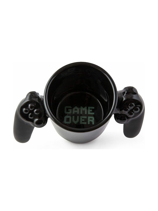 Game Over Tasse Keramik Schwarz 350ml 1Stück