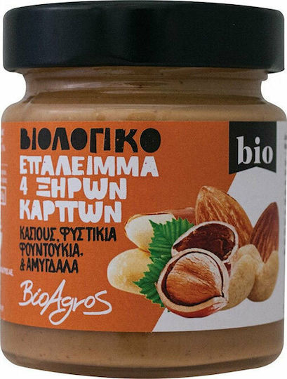 Βιο Αγρός Vegan Βούτυρο Ξηρών Καρπών Επάλειμμα 4 Ξηρών Καρπών 180gr