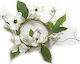 Zaros Wreath from Artificial Plants Orchid White 15cm 1pcs LW848