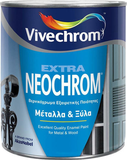 Vivechrom Βερνικόχρωμα Διαλύτου Extra Neochrom 0.75lt Ακουαμαρίνα Γυαλιστερό