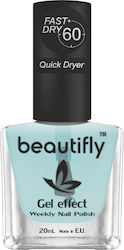 Beautifly Weekly Polish Топ Покритие Бързо Съхнещо 20мл