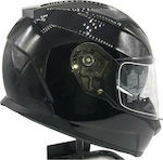 Faseed FSD 817 Black Motorradhelm Volles Gesich...