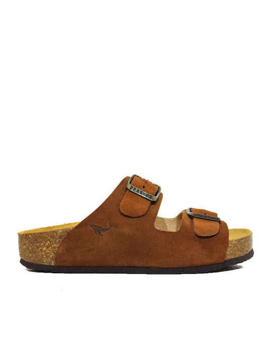 Plakton Leather Women's Flat Sandals Anatomic F...