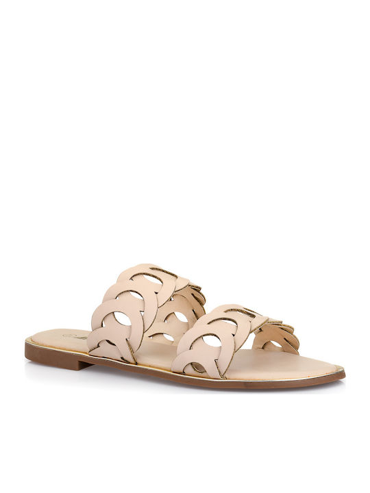 Antrin Tonia 140 Women's Flat Sandals in Beige Color