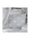 Down Town Home Baby Sheets Set Cradle Cotton Satin Gray 75x125cm 3pcs
