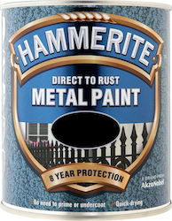 Hammerite Χρώμα Direct To Rust 0.75lt Μαύρο Γυαλιστερό
