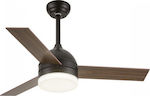 Jager 3185 Ceiling Fan 122cm with Light Black