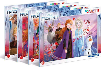 Kinderpuzzle Disney Frozen 2 Supercolor für 3++ Jahre 15pcs (Verschiedene Designs) 1Stück Clementoni