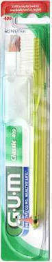 GUM Classic Compact 409 Manual Toothbrush Soft Yellow 1pcs