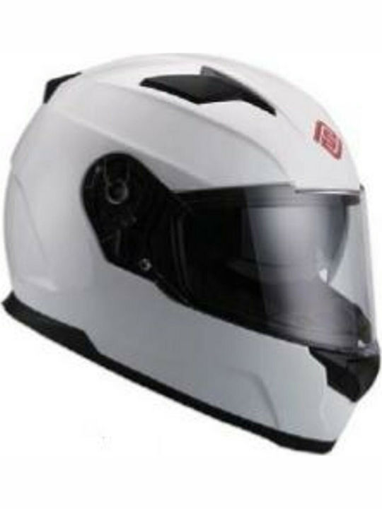 Faseed FSD 817 White Κράνος Μηχανής Full Face με Sunvisor