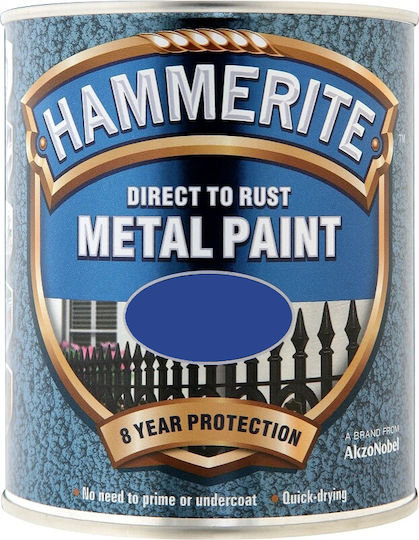 Hammerite Culoare Inhibitor de coroziune Soluție solventă Direct To Rust 0.75lt Mykonian Strălucitor