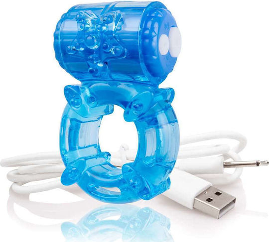 Screaming O Charged Big O Rechargeable Vibe Ring Blue