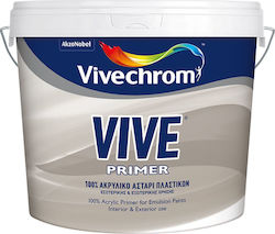 Vivechrom Vive Primer 100% акрилен грунд за пластмаса Прозрачен Подходящ за Зидария 3лт