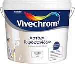 Vivechrom Αστάρι Γυψοσανίδων Eco Grundierung Ökologische wasserlösliche Acryl-Gipskarton-Grundierung Weiß Geeignet für Gipskarton 1Es