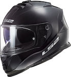 LS2 FF800 Storm Solid Full Face Helmet with Sun Visor ECE 22.05 1400gr Black