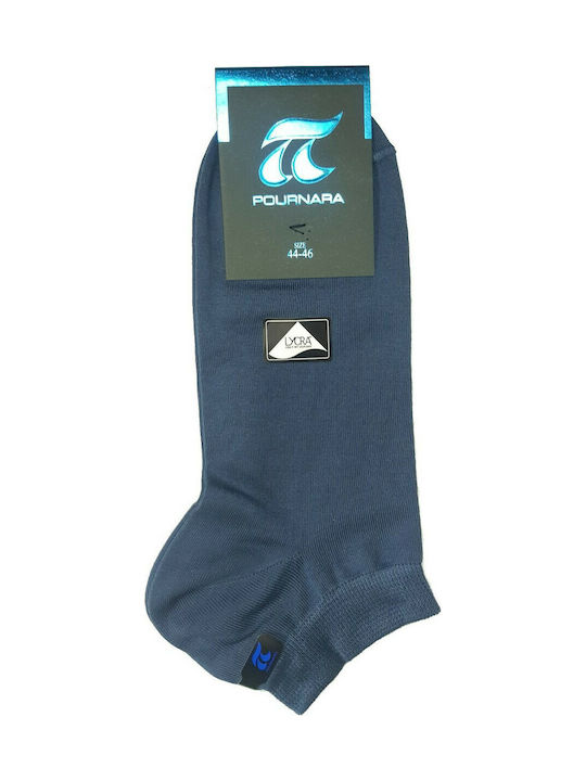 Pournara Men's Solid Color Socks Blue Pack 207-88