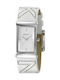 DKNY Watch with White Leather Strap NY4707