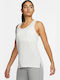 Nike Yoga Layer Femeie Sport Bluză Fără mâneci Albă