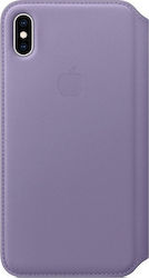 Apple Leather Folio Leather Book Purple (iPhone XS Max)