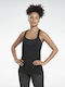 Reebok Classics Vector Women's Athletic Cotton Blouse Sleeveless Black
