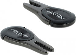 DeLock 4in1 Finger Ring Stand Cell Phone Support in Gray Color