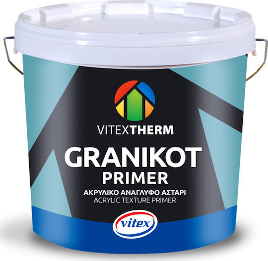 Vitex Granikot Primer Primer Acrylic Embossed Primer White Suitable for Construction Materials / Masonry 3lt