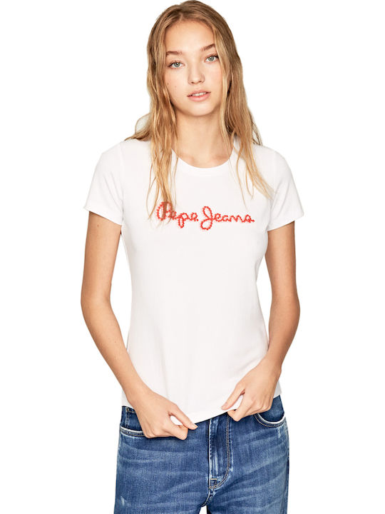Pepe Jeans Bambie Γυναικείο T-shirt Optic White