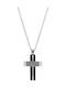 Visetti Men's Cross from Steel with Chain