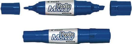 Pilot Jumbo Twin Permanent Marker 6.5mm Blue