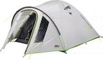 High Peak Nevada 3 Camping Tent Igloo Gray with Double Cloth 4 Seasons for 4 People 210x180x120cm