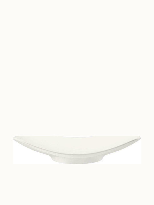 Espiel Fine Dining Salatieră din Porțelan Albă 25.5x18x5.8cm 2buc