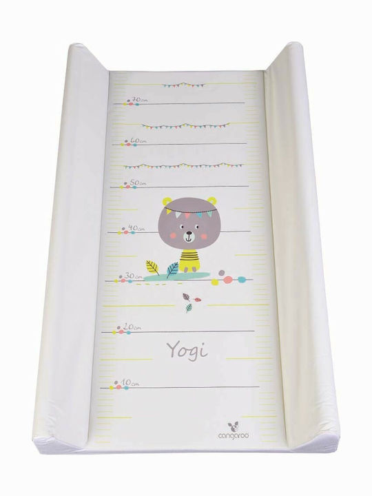 Cangaroo Σκληρή Αλλαξιέρα Yogi από Πλαστικό White 50x80cm