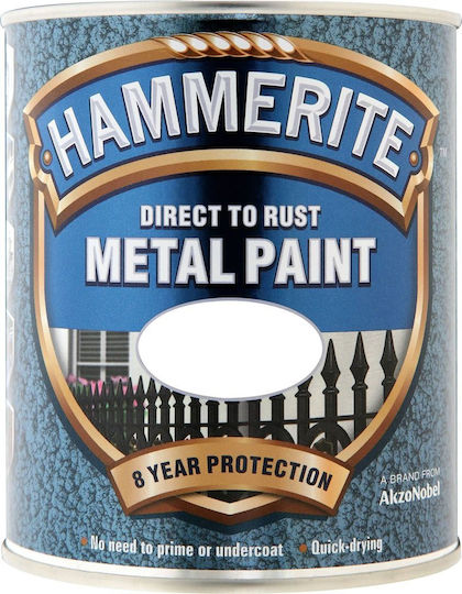 Hammerite Culoare Inhibitor de coroziune Direct To Rust 2.5lt Alb Strălucitor