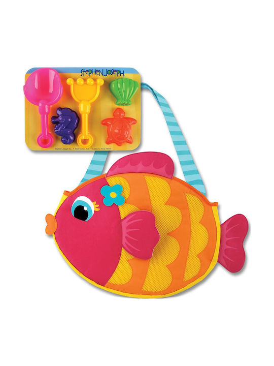 Stephen Joseph Fish Kids Bag Beach Bag Orange