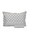 Anna Riska Mix & Match Baby Bettlaken Für Krippe Baumwolle Gray 120x165cm