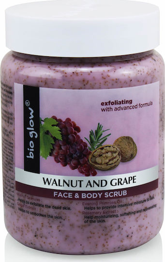 Bio Glow Scrub for Face & Body Walnut & Grape 500ml