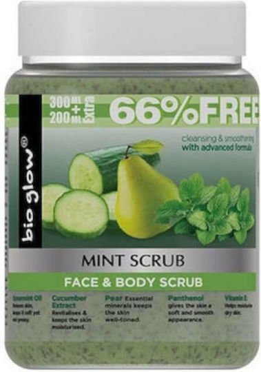 Bio Glow Scrub for Face & Body Mint 500ml